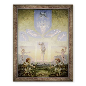 Tablou inramat - Philipp Otto Runge - Dimineata a doua versiune, 70 x 90 cm