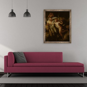 Tablou inramat - Philippe Auguste Hennequin - Fragment de Triumf al poporului francez, sau 10 august, 50 x 60 cm - Img 2