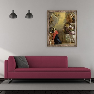 Tablou inramat - Philippe de Champaigne - Buna Vestire, 50 x 60 cm - Img 2