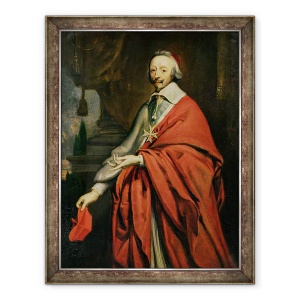 Tablou inramat - Philippe de Champaigne - Portretul Cardinalului de Richelieu 1585-1642, 60 x 80 cm