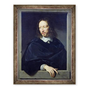 Tablou inramat - Philippe de Champaigne - Portretul unui Gentleman, 70 x 90 cm