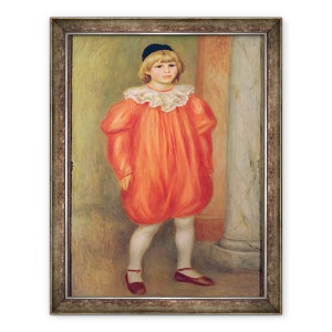 Tablou inramat - Pierre Auguste Renoir - Claude Renoir intr-un costum de clovn, 60 x 80 cm