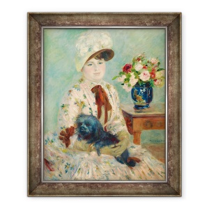 Tablou inramat - Pierre Auguste Renoir - Dra Charlotte Berthier, 50 x 60 cm