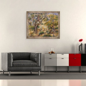 Tablou inramat - Pierre Auguste Renoir - Ferma de la Les Collettes, Cagnes, 50 x 60 cm - Img 2