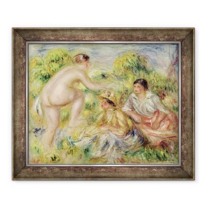 Tablou inramat - Pierre Auguste Renoir - Fete tinere in mediul rural, 70 x 85 cm