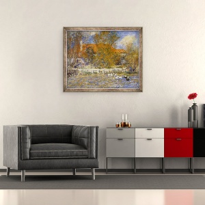 Tablou inramat - Pierre Auguste Renoir - Iazul rata, 50 x 60 cm - Img 2