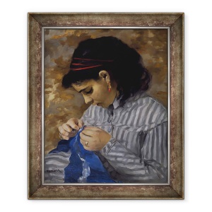 Tablou inramat - Pierre Auguste Renoir - Lise Cusut, 50 x 60 cm