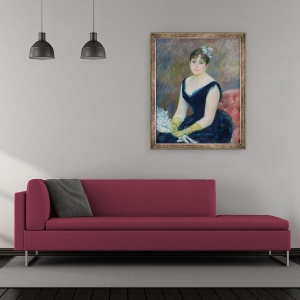Tablou inramat - Pierre Auguste Renoir - Madame Léon Clapisson, 50 x 60 cm - Img 2