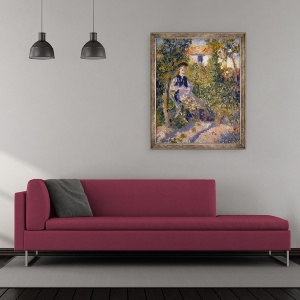 Tablou inramat - Pierre Auguste Renoir - Nini in gradina, 50 x 60 cm - Img 2