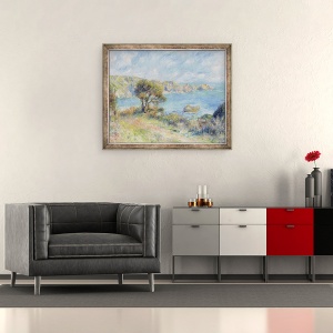 Tablou inramat - Pierre Auguste Renoir - Vedere la Guernsey, 50 x 60 cm - Img 2