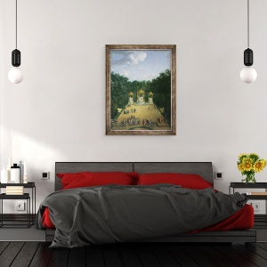 Tablou inramat - Pierre-Denis Martin - Groves de Baile lui Apollo in Gradinile Versailles, 60 x 80 cm - Img 3