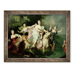 Tablou inramat - Pierre Gobert - Europa fiind purtata de Jupiter metamorfozata intr-un taur, 70 x 90 cm