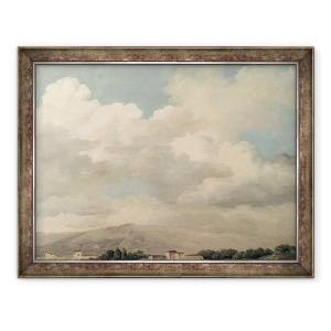 Tablou inramat - Pierre Henri de Valenciennes - Studiul cerului la Quirinal, 70 x 90 cm