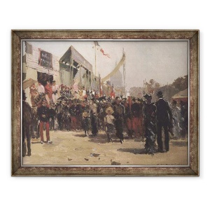 Tablou inramat - Pierre Vauthier - Targul de pe Esplanade des Invalides, 70 x 90 cm