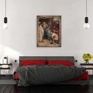 Tablou inramat - Pieter Bruegel the Elder - Adorarea Regilor, 60 x 80 cm - Img 3