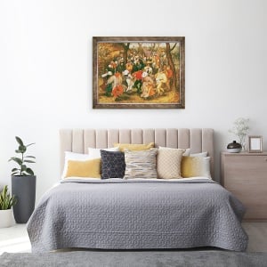 Tablou inramat - Pieter Brueghel the Younger - Dansul Nuntii, 60 x 80 cm - Img 3