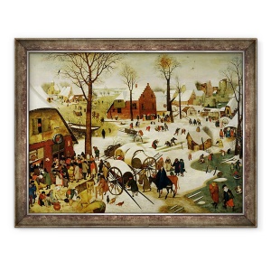 Tablou inramat - Pieter Brueghel the Younger - Recensamantul din Betleem II, 60 x 80 cm