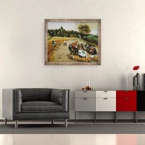 Tablou inramat - Pieter Brueghel the Younger - Summer, 50 x 60 cm - Img 2