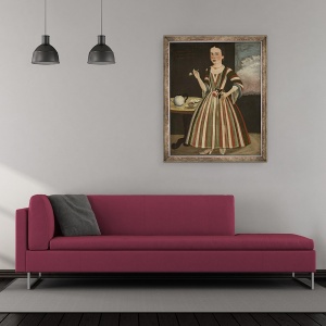 Tablou inramat - Pieter Vanderlyn - Susanna Truax, 50 x 60 cm - Img 2