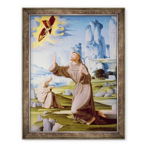Tablou inramat - Pietro Francione - Sfantul Francisc II, 60 x 80 cm