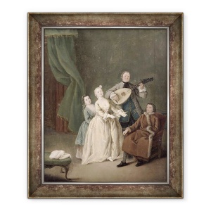 Tablou inramat - Pietro Longhi - Concertul de familie, 70 x 85 cm