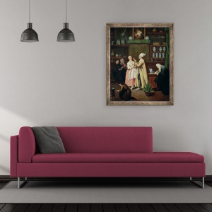 Tablou inramat - Pietro Longhi - Farmacistul, 50 x 60 cm - Img 2