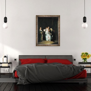 Tablou inramat - Pietro Longhi - Femeia bolnava, 60 x 80 cm - Img 3