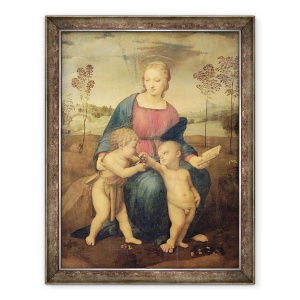 Tablou inramat - Raphael - Madonna din Goldfinch, 70 x 90 cm