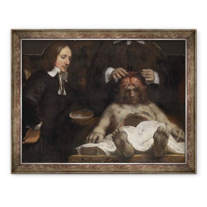 Tablou inramat - Rembrandt Harmensz van Rijn - Lectia de anatomie a lui Dr. Jan Deyman, 60 x 80 cm