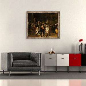 Tablou inramat - Rembrandt Harmensz van Rijn - Nightwatch, 50 x 60 cm - Img 2