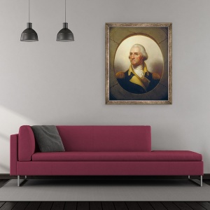 Tablou inramat - Rembrandt Peale - George Washington, 50 x 60 cm - Img 2