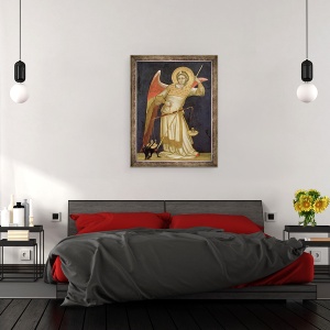 Tablou inramat - Ridolfo di Arpo Guariento - inger cantarind un suflet, 60 x 80 cm - Img 3