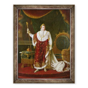 Tablou inramat - Robert Lefevre - Portretul lui Napoleon 1769-1821 in robe de incoronare, 70 x 90 cm
