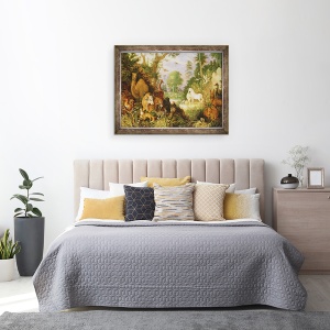 Tablou inramat - Roelandt Jacobsz. Savery - Orfeu Fermecand Animalele, 60 x 80 cm - Img 3