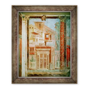 Tablou inramat - Roman - Panou din Cubiculum din dormitorul vilei lui P Fannius la Boscoreale, Pompei, 50 x 60 cm