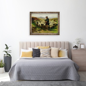 Tablou inramat - Rosa Bonheur - Ciobanesc Highland, 60 x 80 cm - Img 3