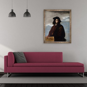 Tablou inramat - Salvator Rosa - Autoportret, 50 x 60 cm - Img 2