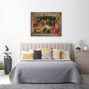 Tablou inramat - Sandro Botticelli - Plangerarea lui Hristos. c.1490, 60 x 80 cm - Img 3