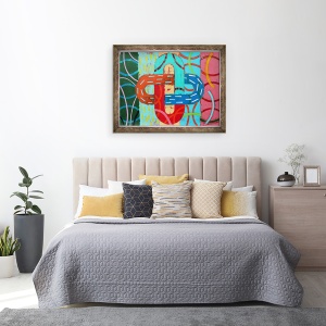 Tablou inramat - Sara Hayward - Abstract 15, 60 x 80 cm - Img 3