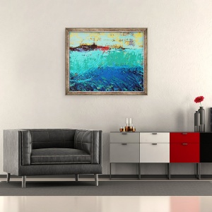 Tablou inramat - Sara Hayward - Sunetul lui Iona II, 70 x 85 cm - Img 2