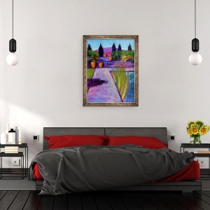 Tablou inramat - Sara Hayward - Vase de gradina, 70 x 90 cm - Img 3