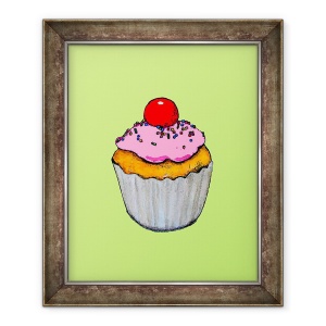 Tablou inramat - Sarah Thompson-Engels - Cupcake, 50 x 60 cm