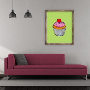 Tablou inramat - Sarah Thompson-Engels - Cupcake, 50 x 60 cm - Img 2