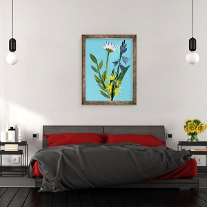 Tablou inramat - Sarah Thompson-Engels - Flori de primavara, 70 x 90 cm - Img 3