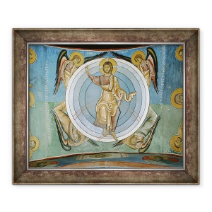 Tablou inramat - Scoala Bizantina - Hristos al Judecatii de Apoi, 50 x 60 cm