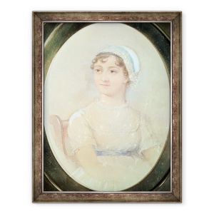 Tablou inramat - scoala engleza - Portret De Jane Austen 1775-1817, 60 x 80 cm