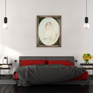 Tablou inramat - scoala engleza - Portret De Jane Austen 1775-1817, 60 x 80 cm - Img 3