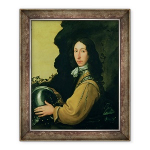 Tablou inramat - Scoala Engleza - Portretul lui John Evelyn, 50 x 60 cm
