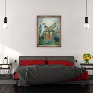 Tablou inramat - Scoala franceza - Declaratia Drepturilor Omului si Cetateanului, 60 x 80 cm - Img 3