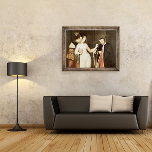 Tablou inramat - Scoala franceza - Femeie intre doua varste II, 60 x 80 cm - Img 2